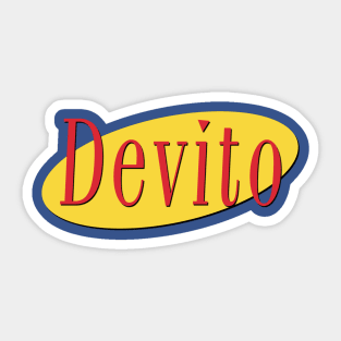 Devito Seinfeld Parody Sticker